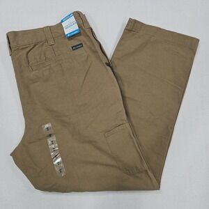 Columbia Flex ROC II Pants Mens 40x30 Regular Fit Brown Hiking Outdoor UPF